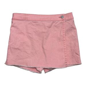 Liberty Valor Girl’s Pink Denim Faux Wrap Skort Size 16